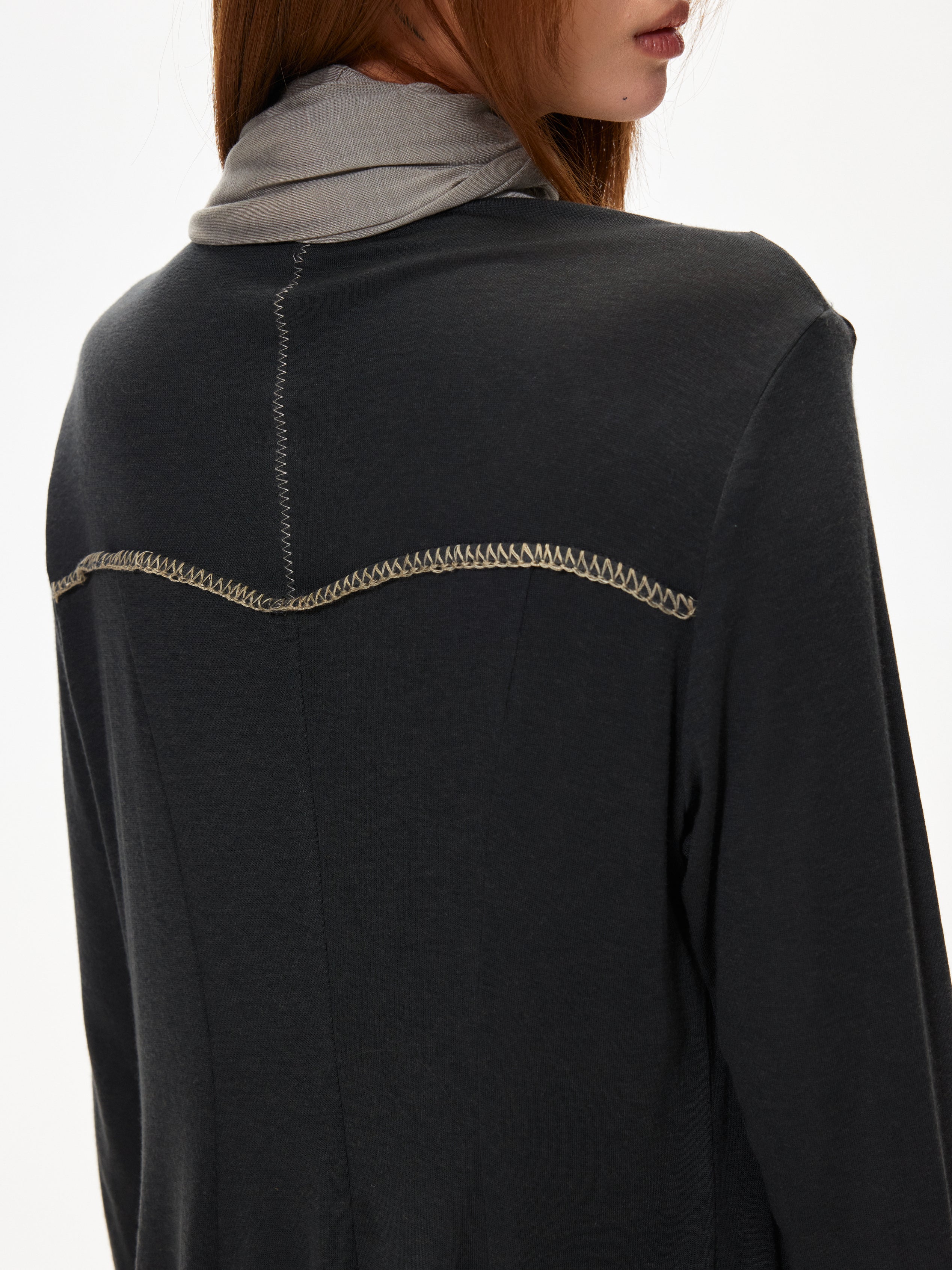 3mode 26ss Qishanminglizi Collaboration Edition - Spliced Cardigan