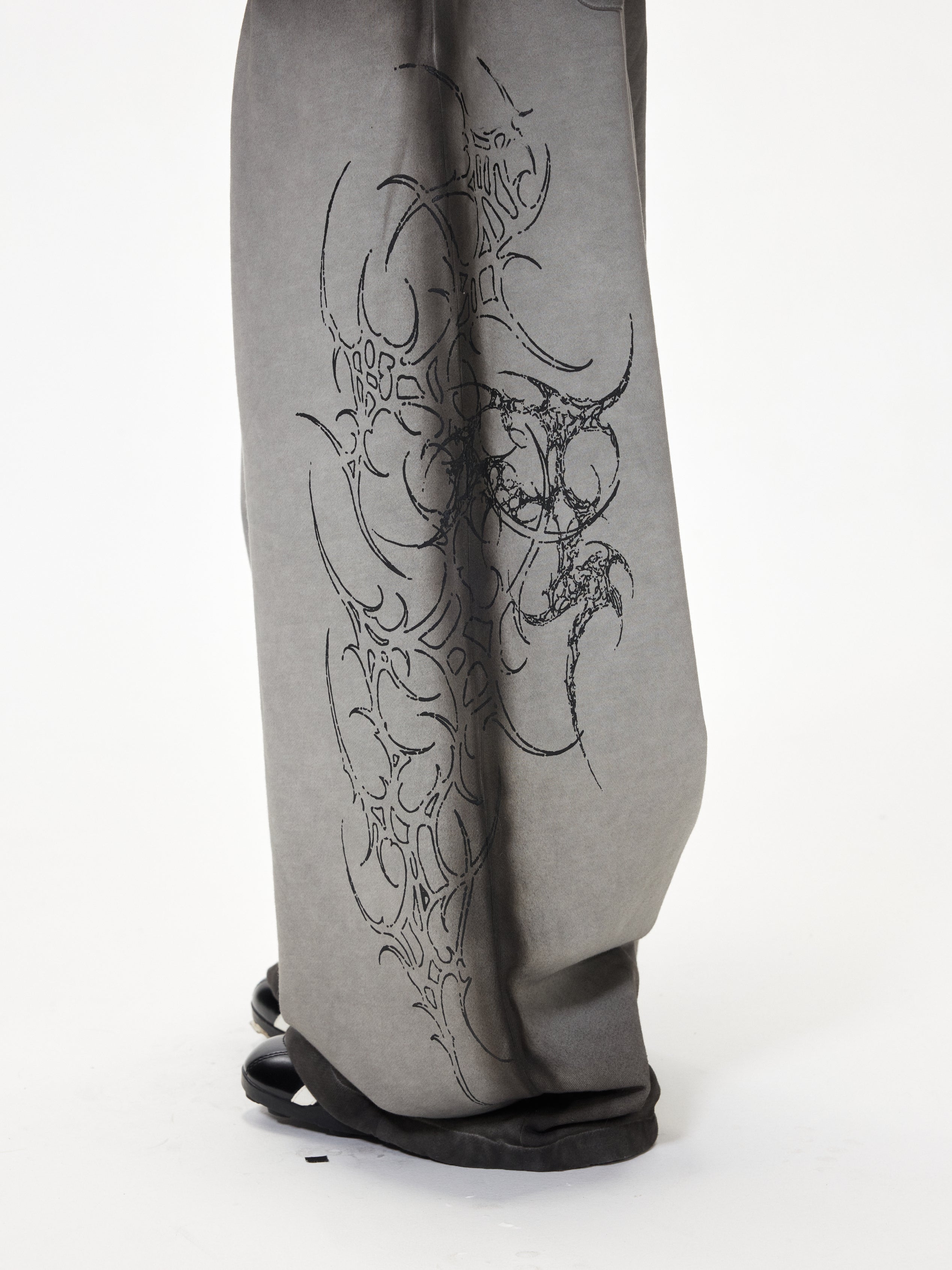 3mode 26ss Qishanminglizi Collaboration Edition - Gradient Wash Flare Sweatpants