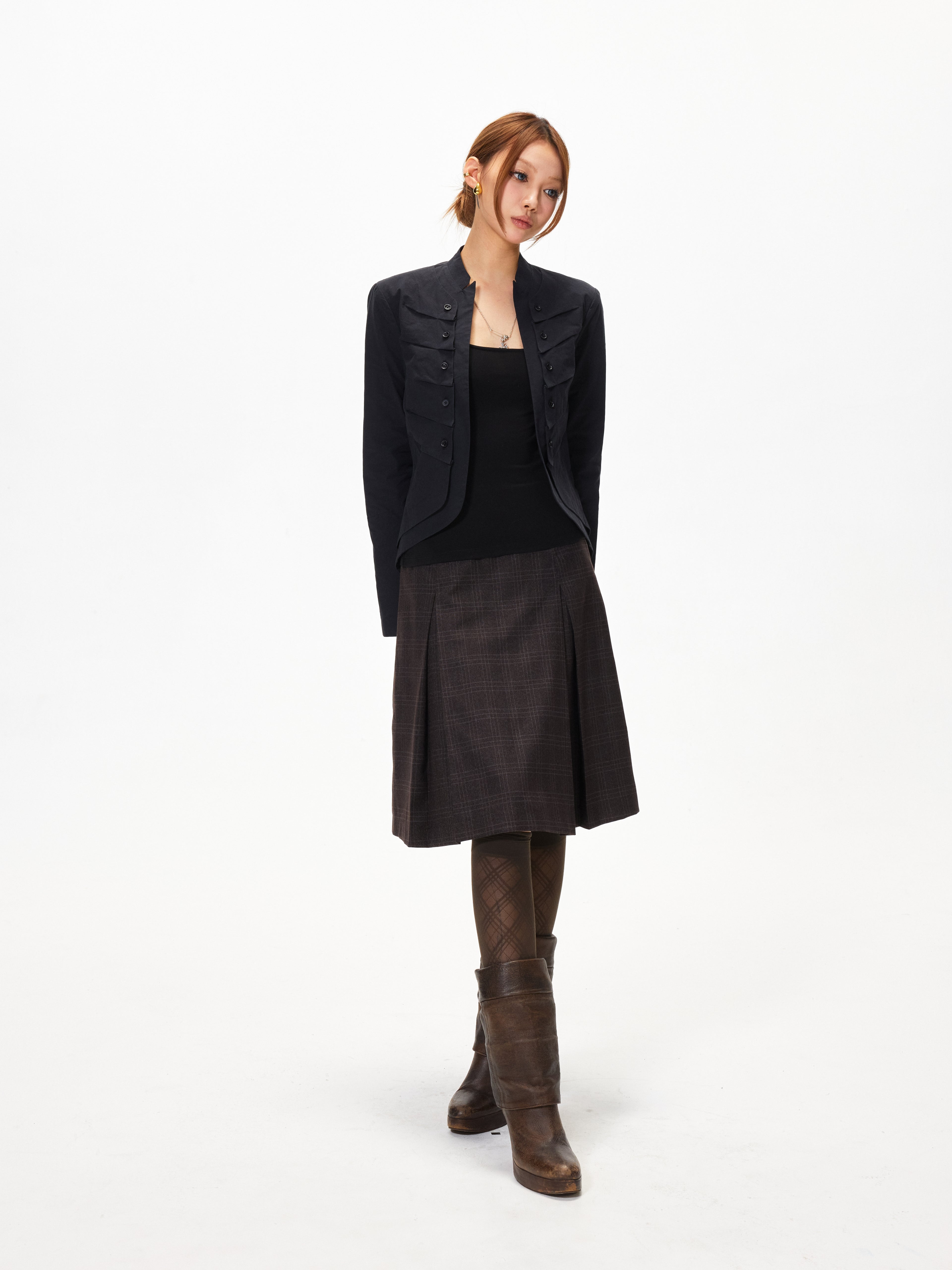 3mode 26ss Qishanminglizi Collaboration Edition - Cropped Blazer