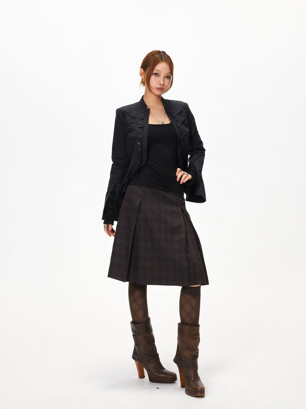3mode 26ss Qishanminglizi Collaboration Edition - Cropped Blazer