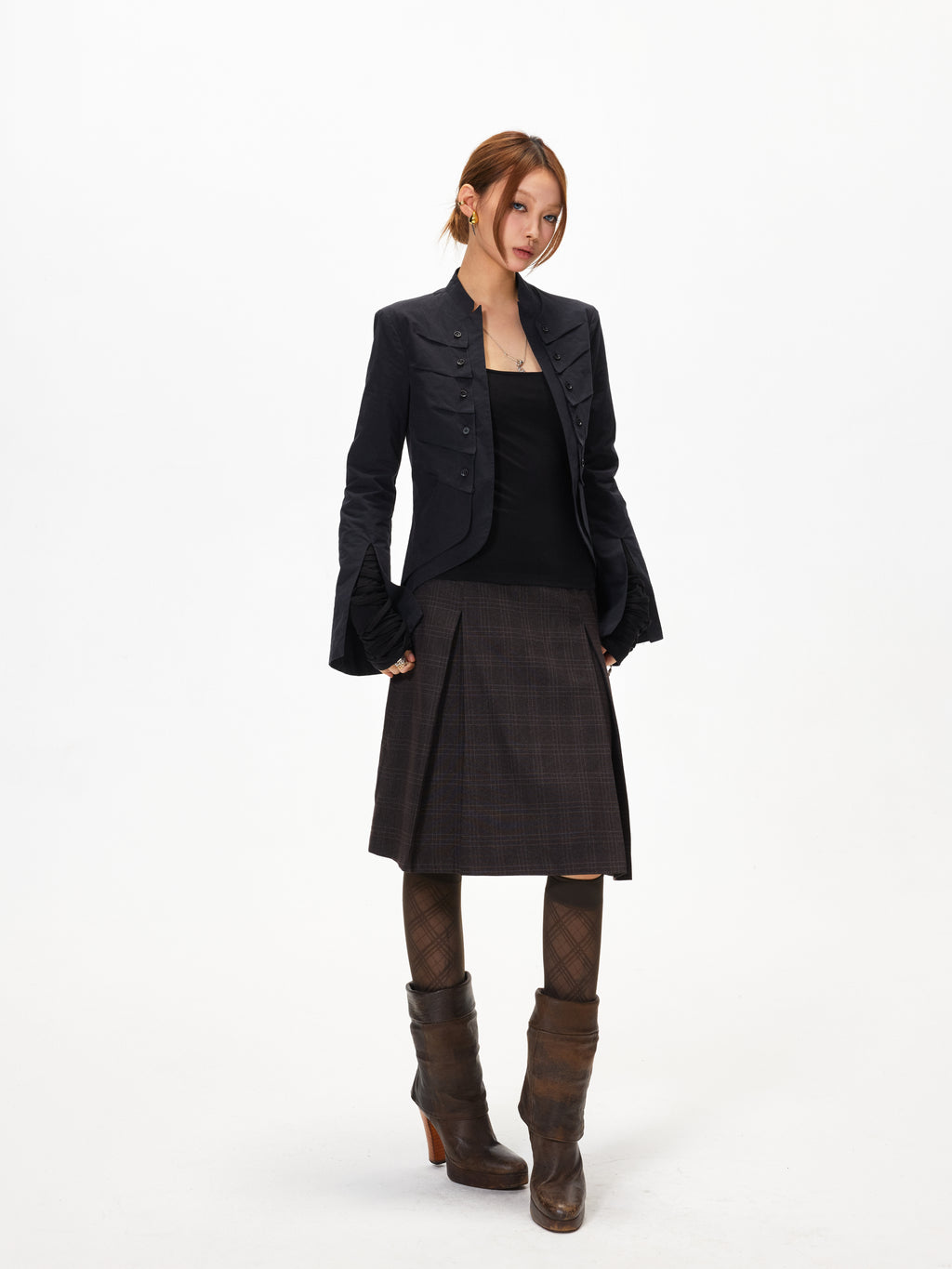 3mode 26ss Qishanminglizi Collaboration Edition - Cropped Blazer