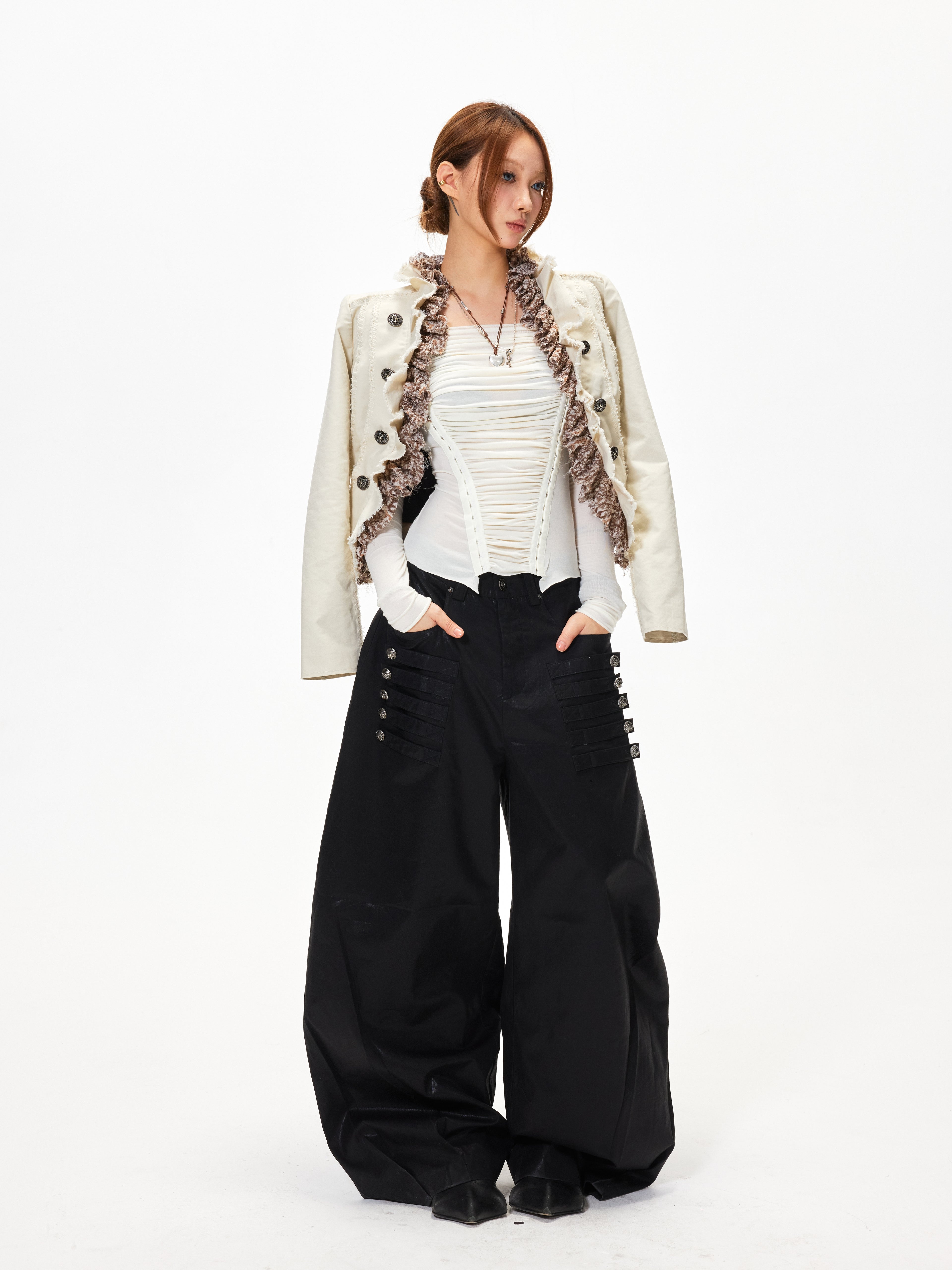 3mode 26ss Qishanminglizi Collaboration Edition - Napoleon Snap Jacket