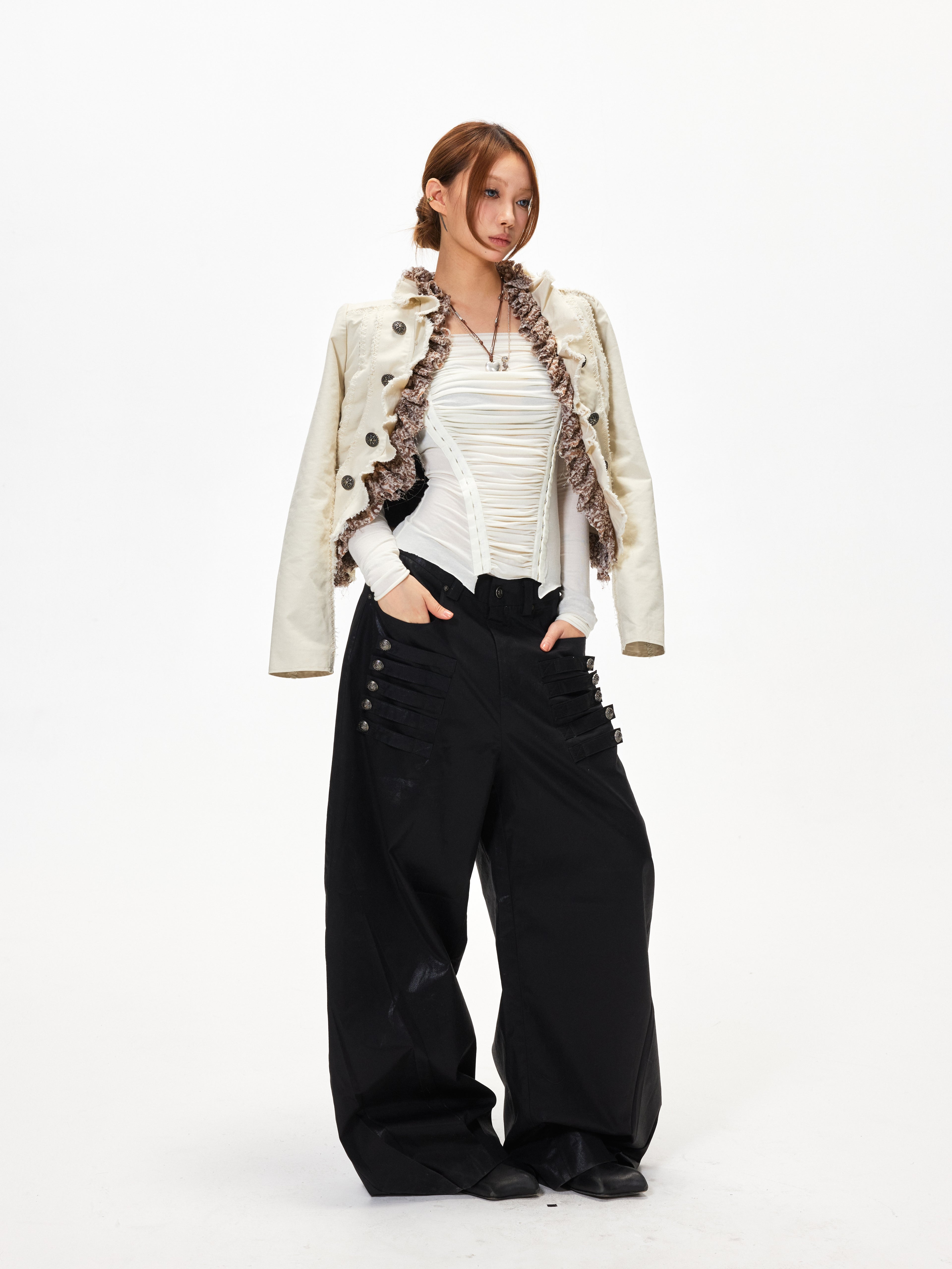 3mode 26ss Qishanminglizi Collaboration Edition - Napoleon Snap Jacket