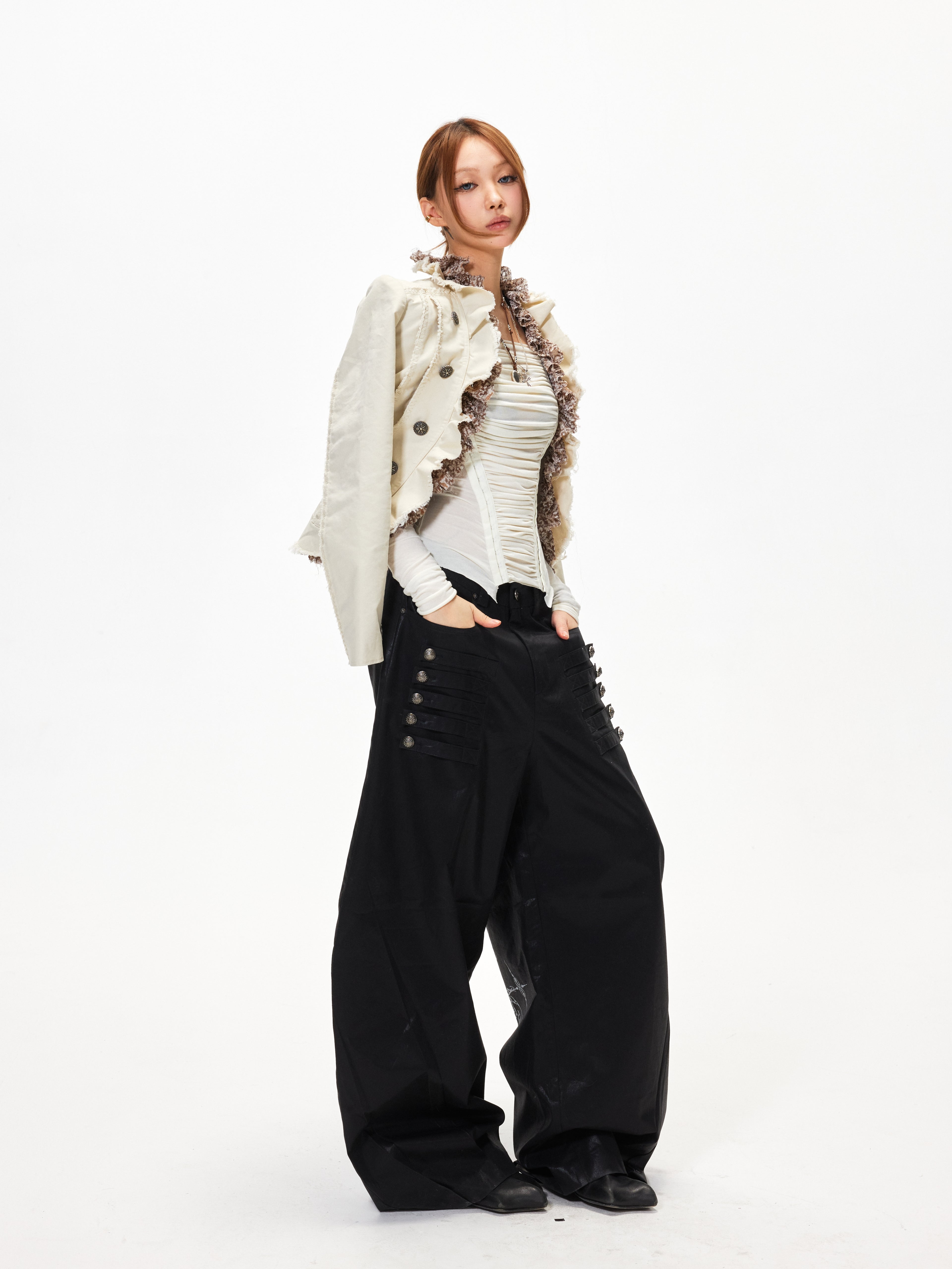 3mode 26ss Qishanminglizi Collaboration Edition - Napoleon Snap Jacket
